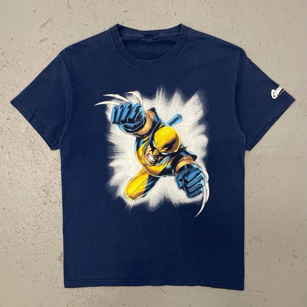 Vintage 2004 Wolverine Rare X-Men Graphitti Marvel Comics T Shirt Medium